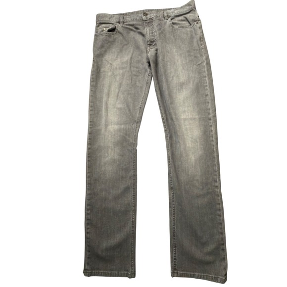 Z Zegna Other - Luxury Vintage‎ Z Zegna Mens Straight Leg Jeans Grey Wash  Size 37x33 EE19